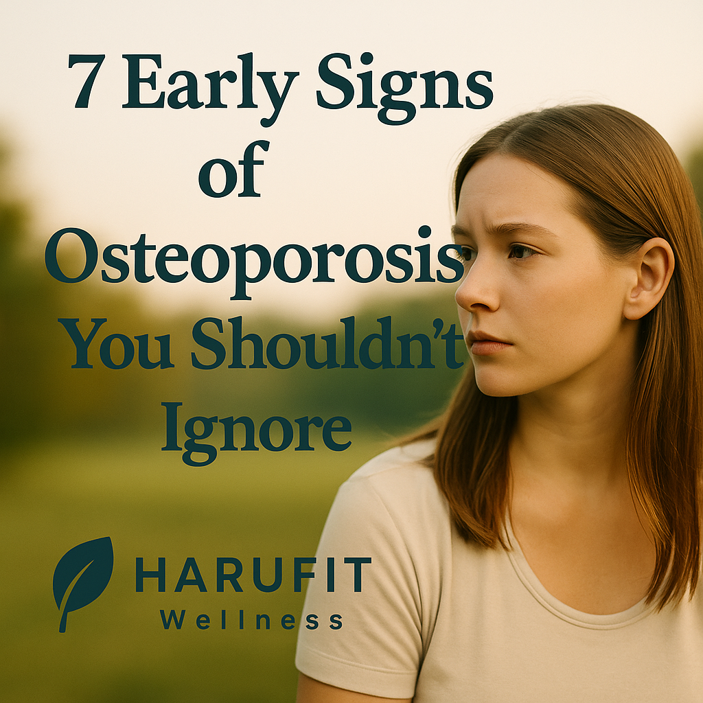 Young woman concerned about early osteoporosis signs bone health prevention millennials gen z